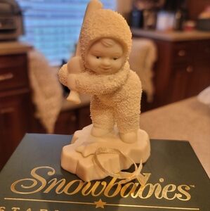 Snowbabies Figurine with bat 1999
